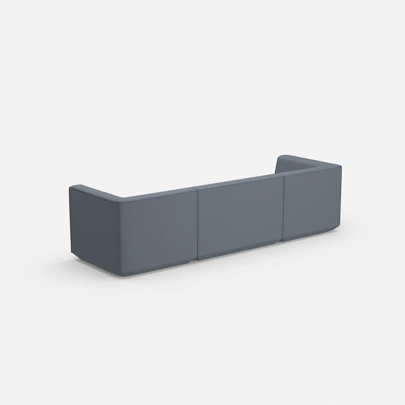 3er Sofa blau