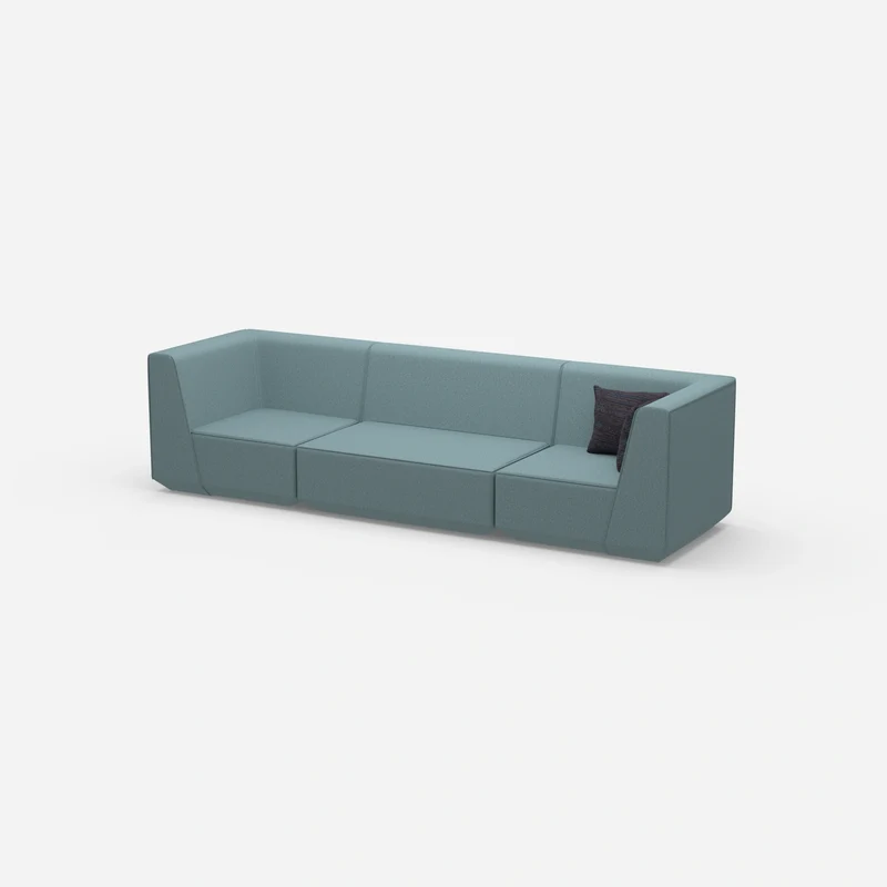 3er Sofa blau
