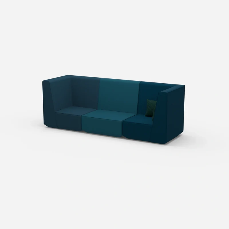 Sofa blau für 3 Personen