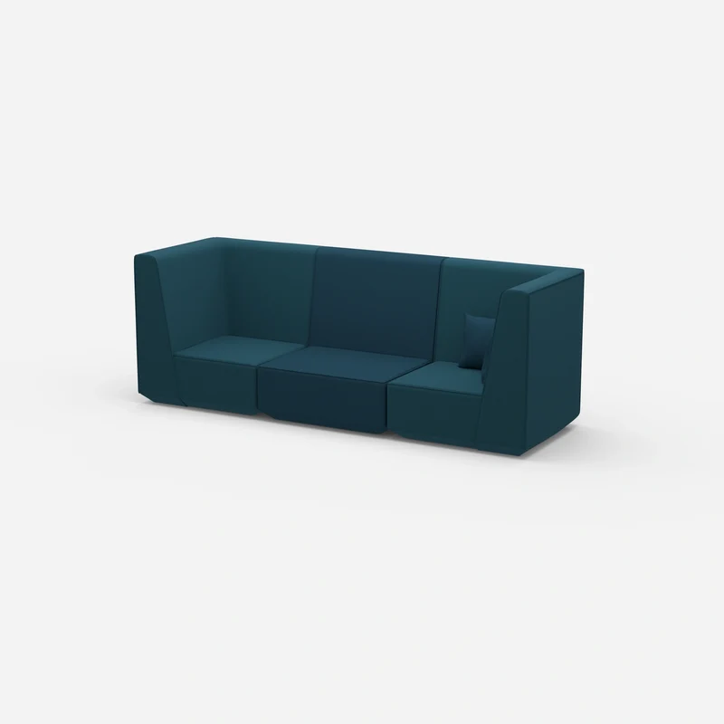 Sofa blau für 3 Personen