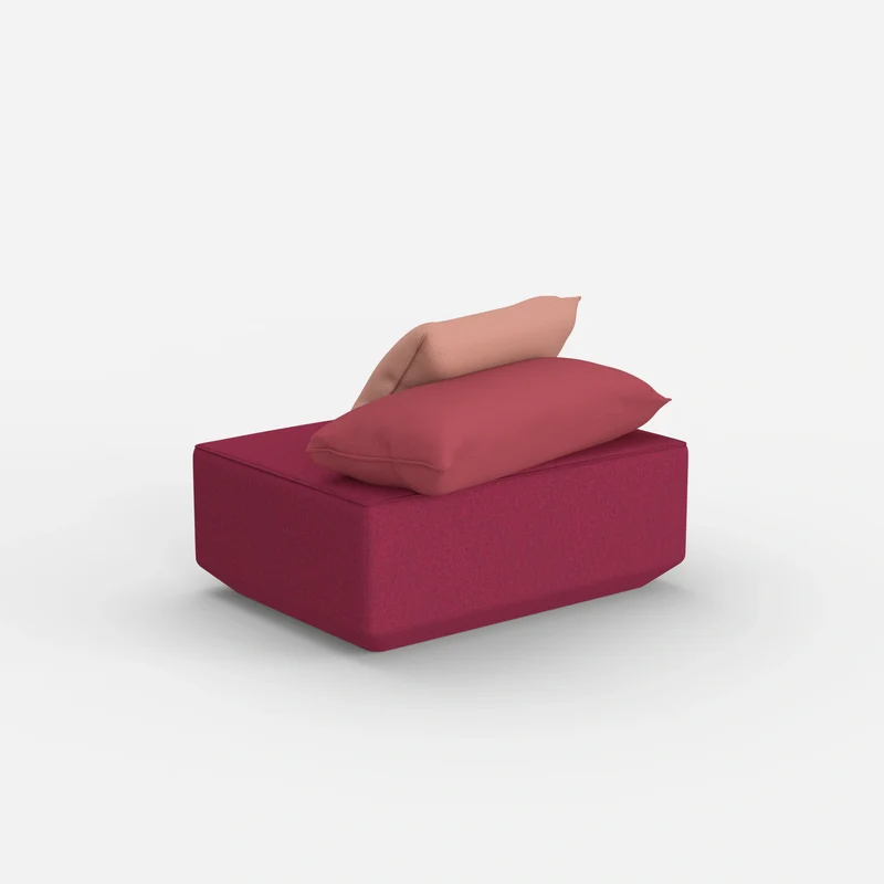 Sitzpouf in Rosa