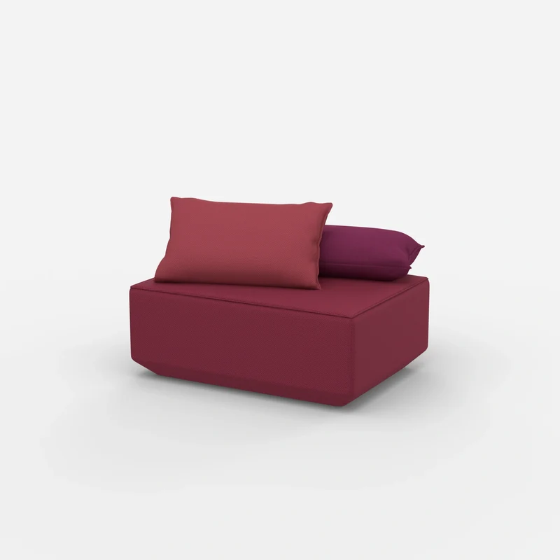 Sitzpouf in Rosa
