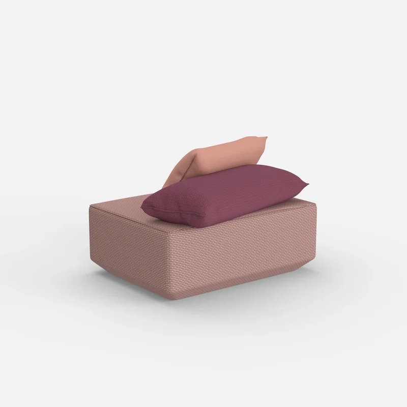 Sitzpouf in Rosa
