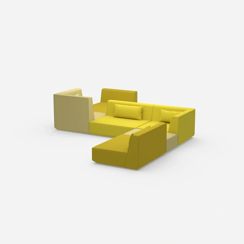 Großzügiges modulares Sofa für große Räume