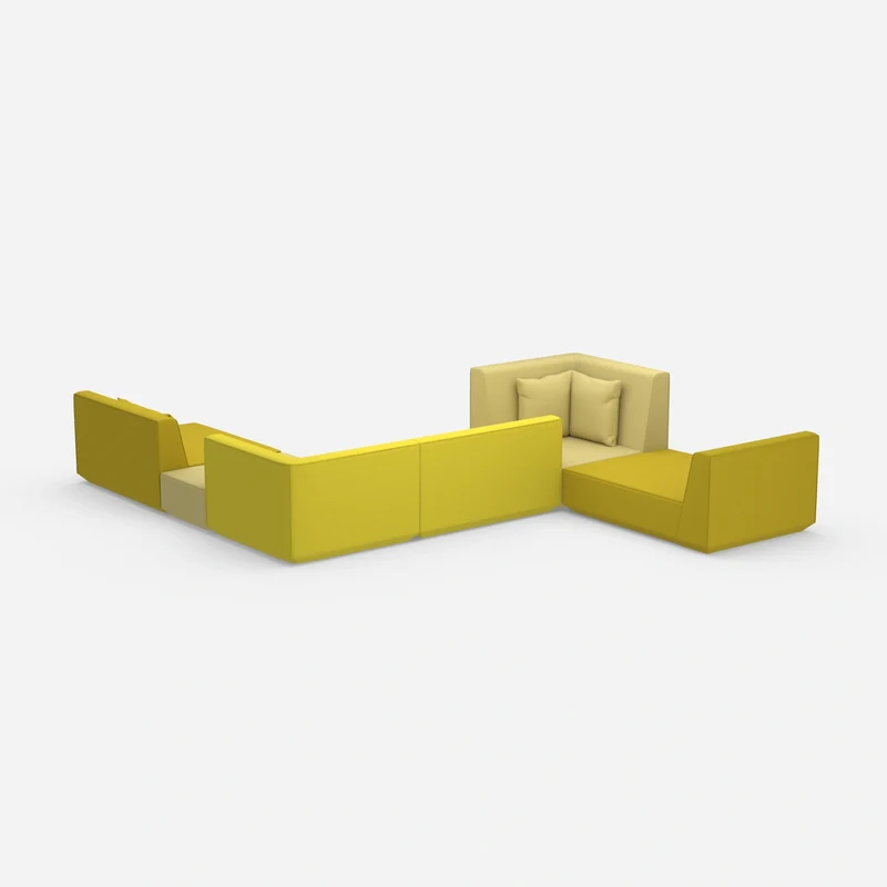 Großzügiges modulares Sofa für große Räume