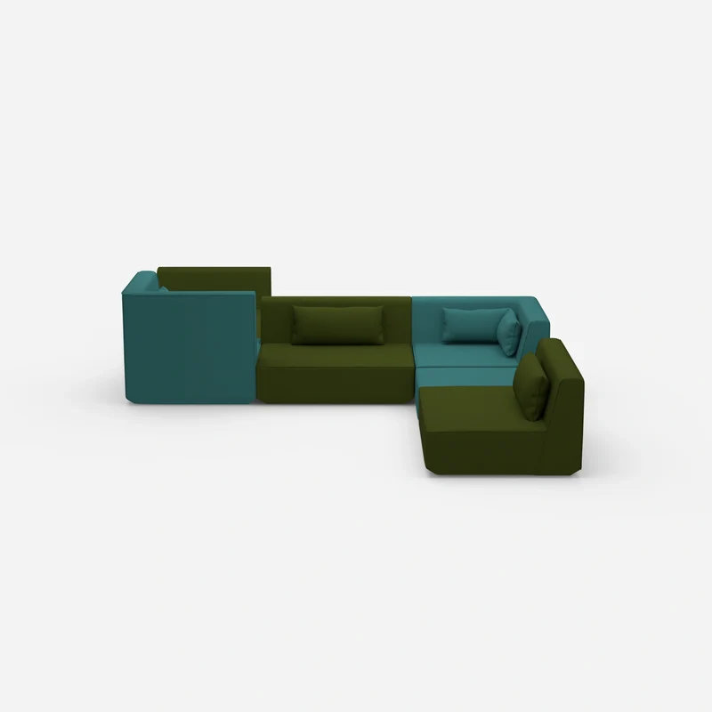 Großzügiges modulares Sofa für große Räume
