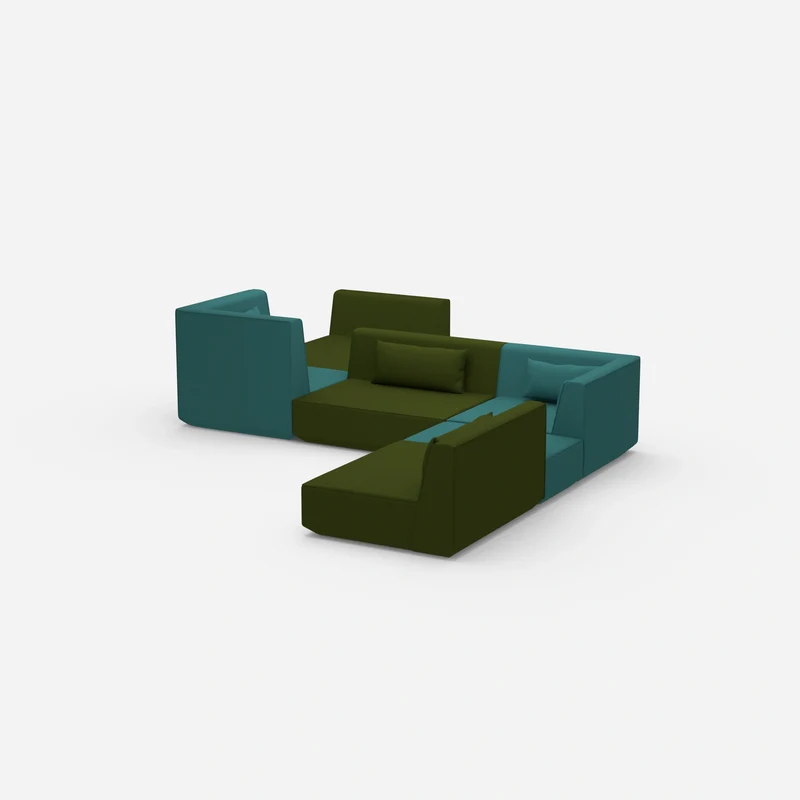 Großzügiges modulares Sofa für große Räume