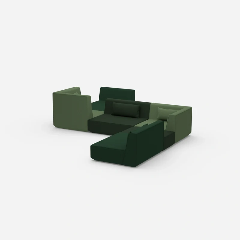 Großzügiges modulares Sofa für große Räume