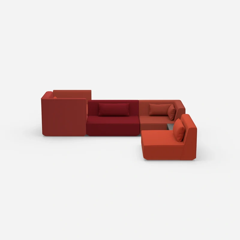 Großzügiges modulares Sofa für große Räume