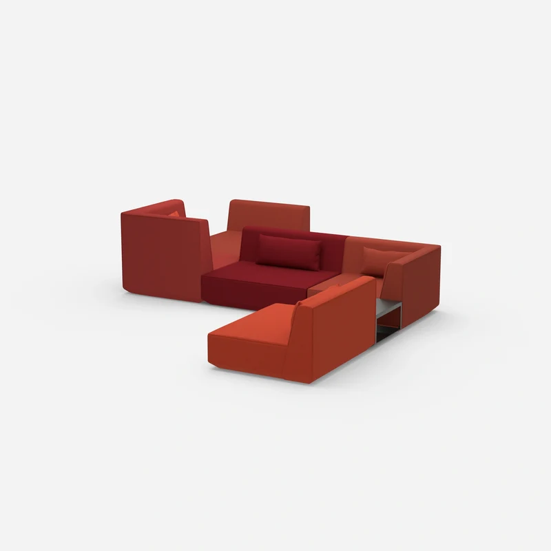 Großzügiges modulares Sofa für große Räume