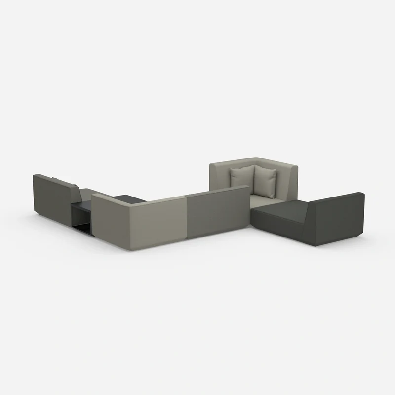 Großzügiges modulares Sofa für große Räume