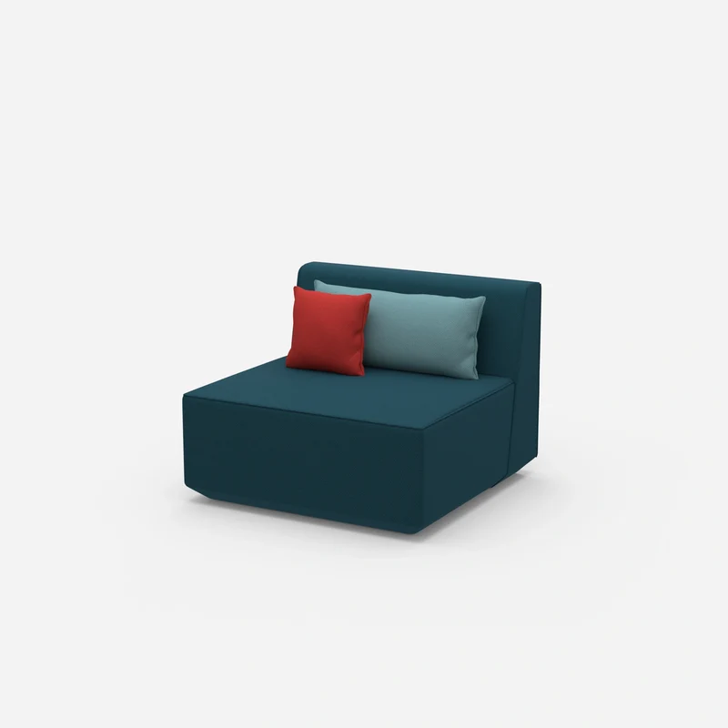 Sessel blau 80 cm breit