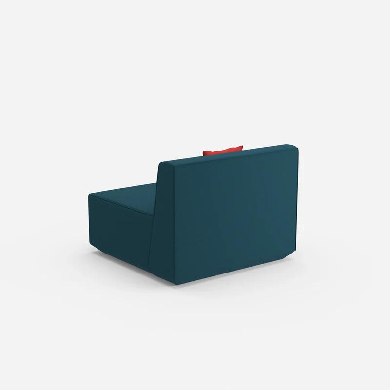 Sessel blau 80 cm breit