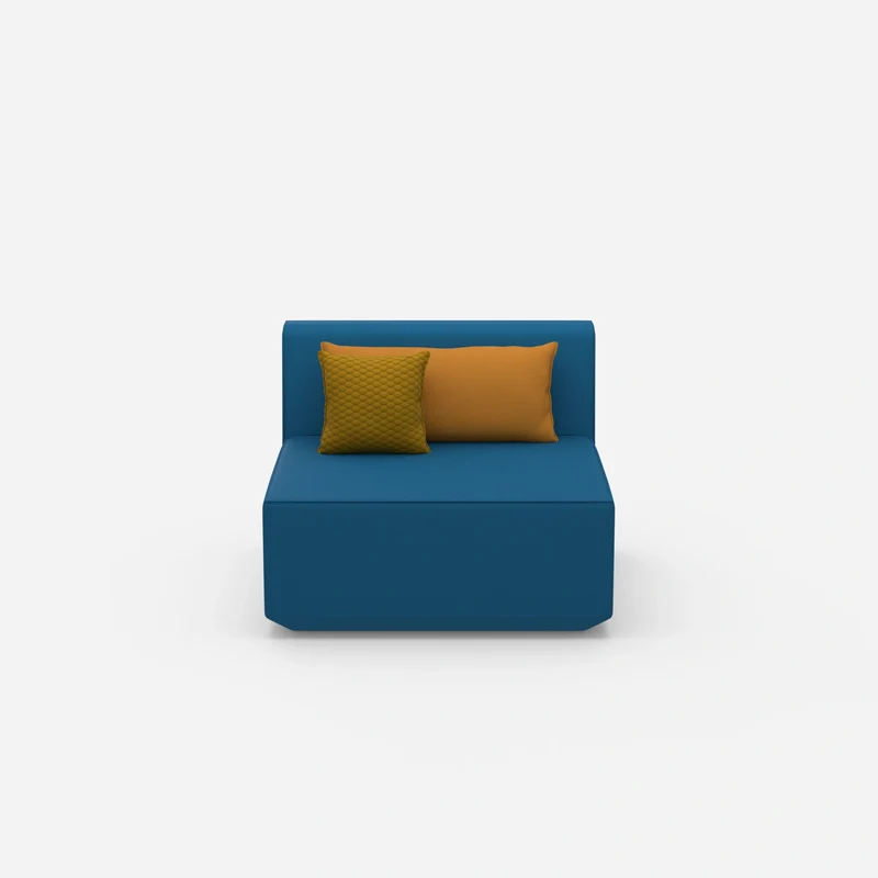 Sessel blau 80 cm breit