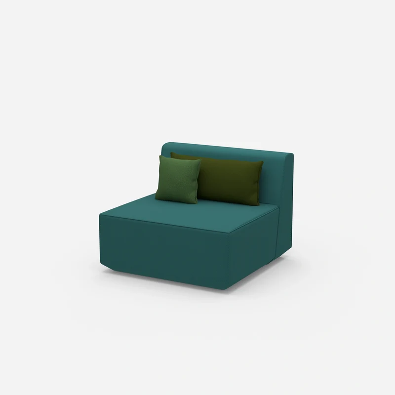 Sessel blau 80 cm breit