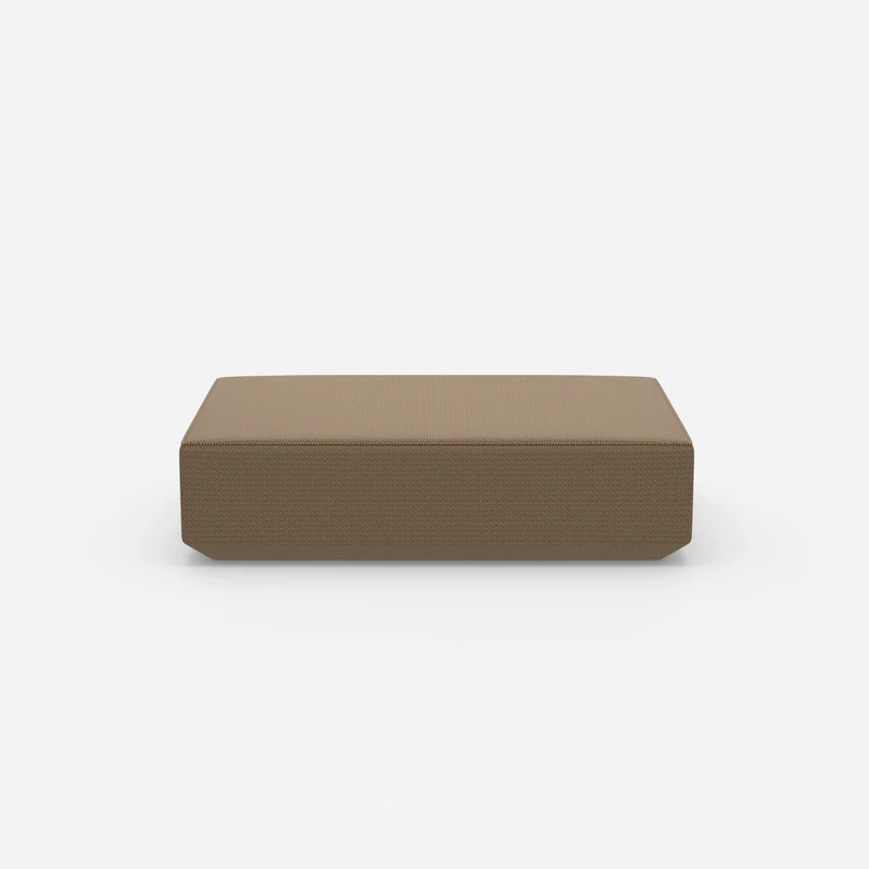 Cremefarbener Pouf