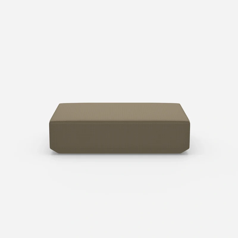 Cremefarbener Pouf