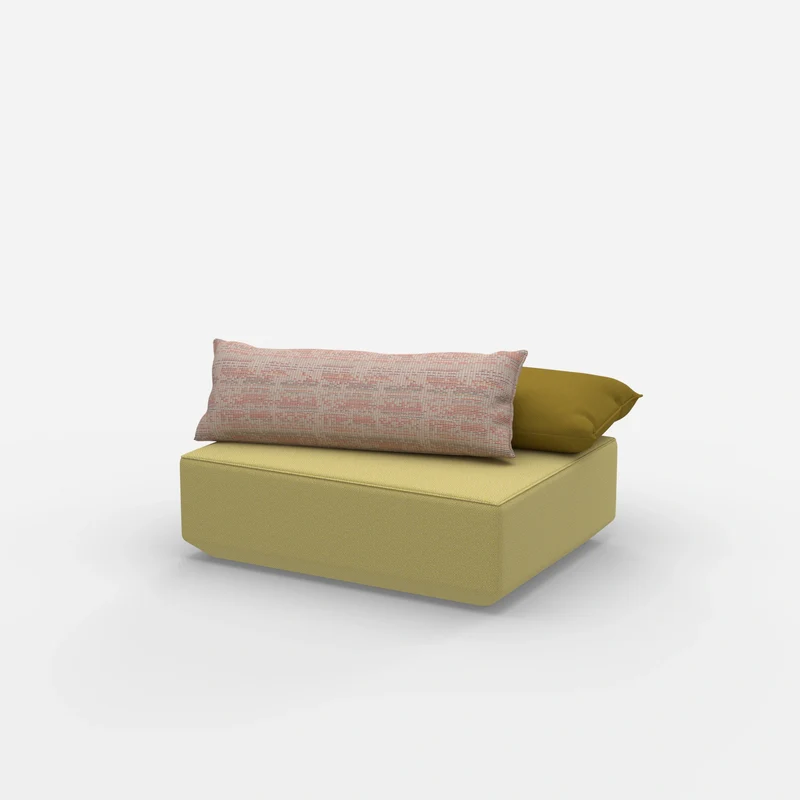 Sitzpouf modular in Gelb