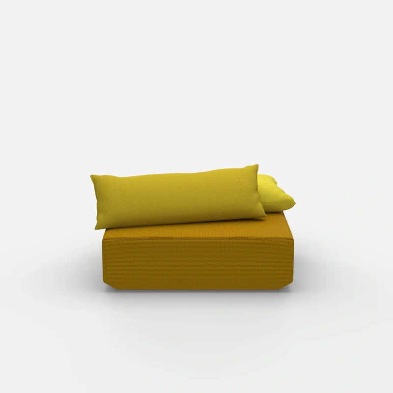 Sitzpouf modular in Gelb