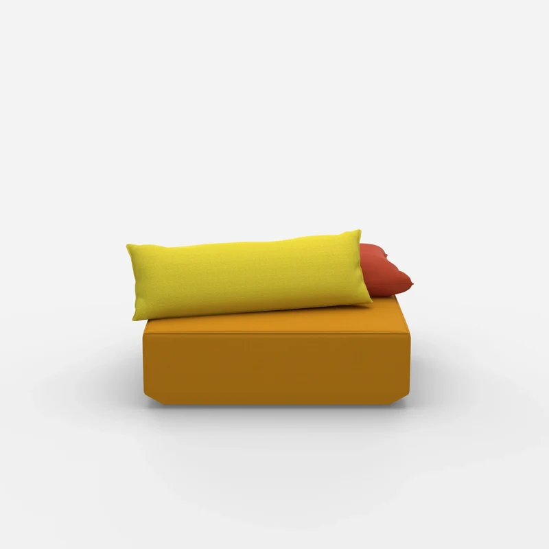 Sitzpouf modular in Gelb