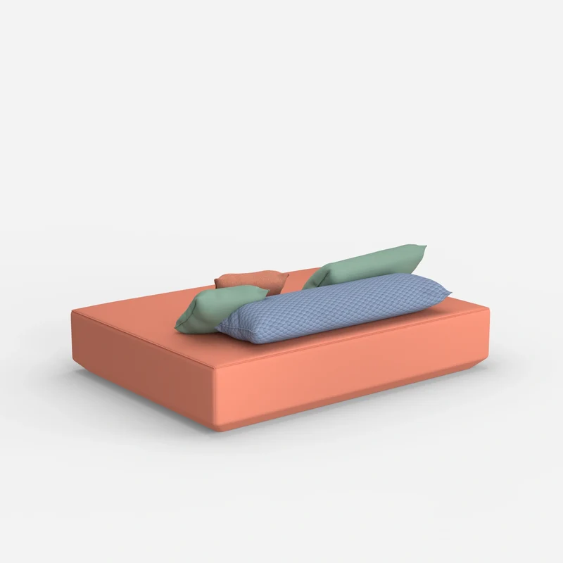 Moderner Pouf in groß