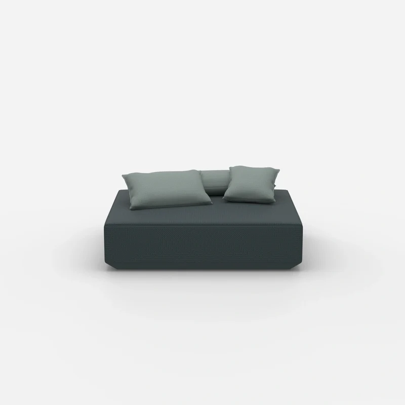 Moderner Pouf petrol