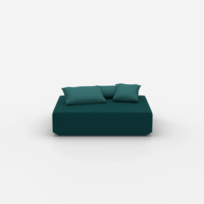 Moderner Pouf petrol