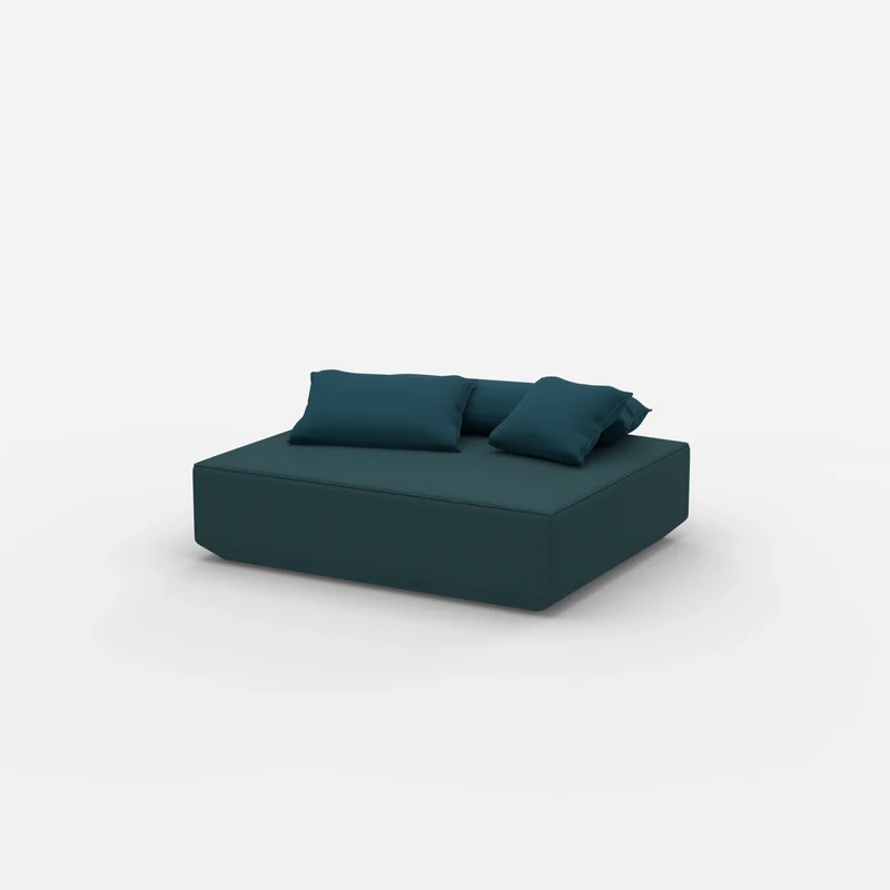 Moderner Pouf petrol