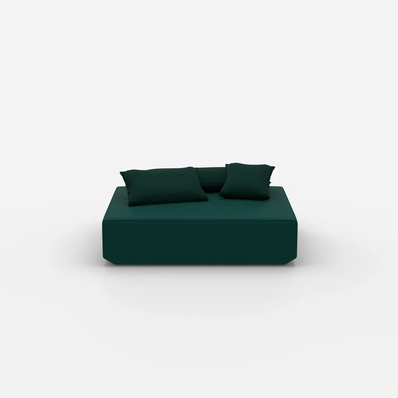 Moderner Pouf petrol