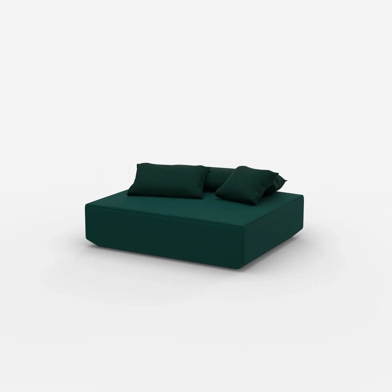 Moderner Pouf petrol