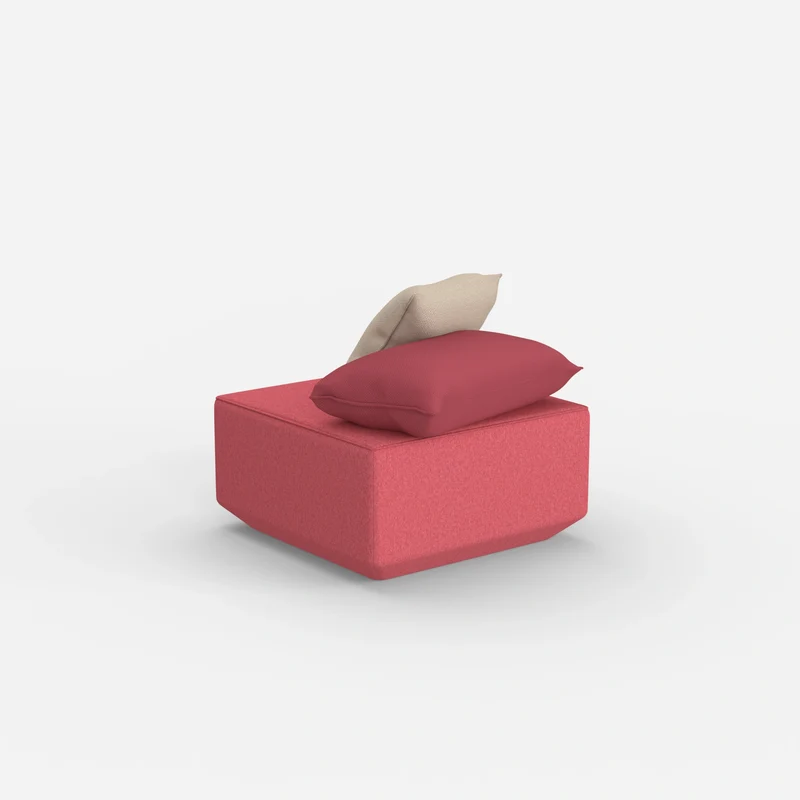 Moderner Pouf rosa