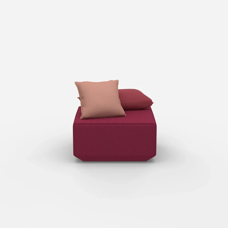 Moderner Pouf rosa
