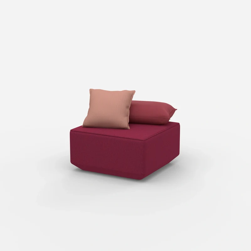 Moderner Pouf rosa