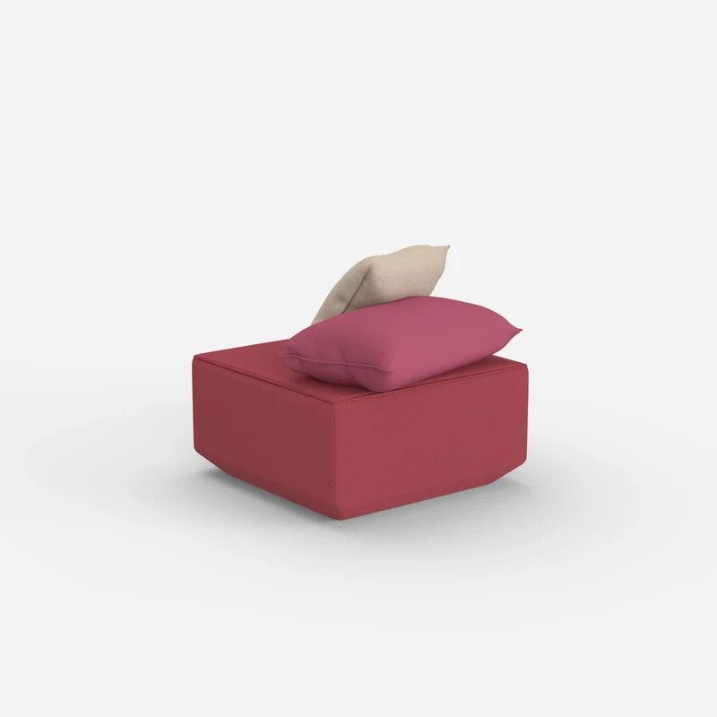Moderner Pouf rosa
