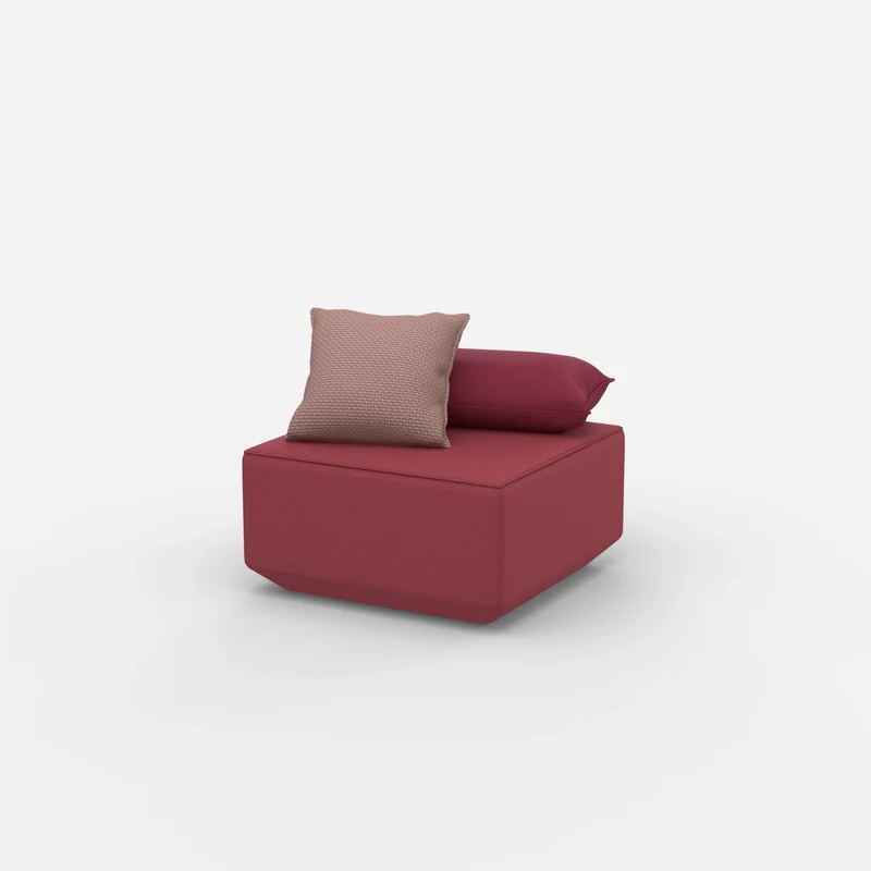 Moderner Pouf rosa