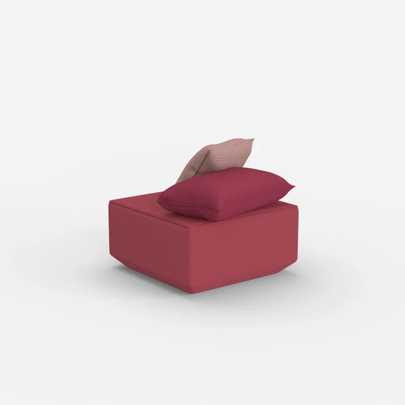 Moderner Pouf rosa