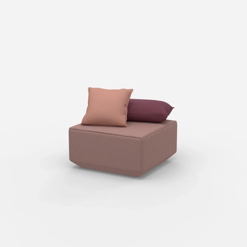Moderner Pouf rosa
