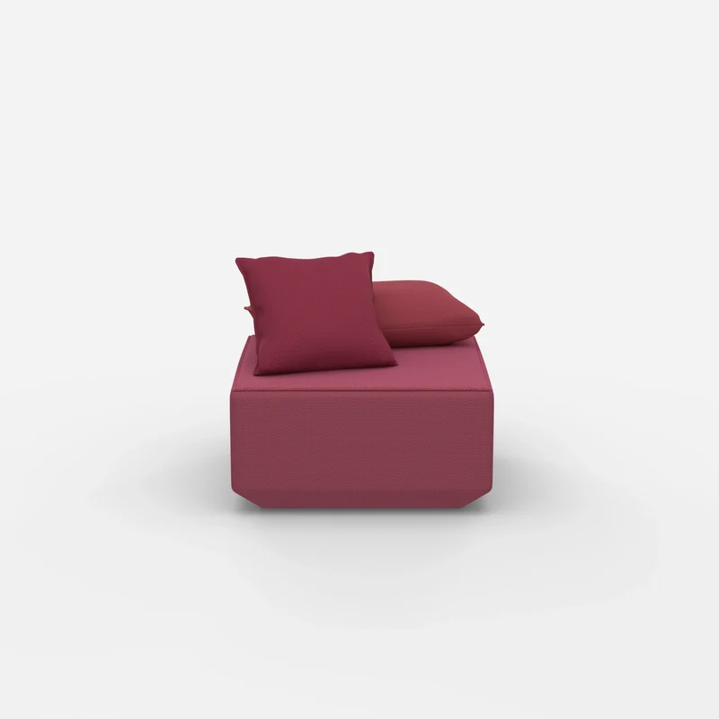 Moderner Pouf rosa