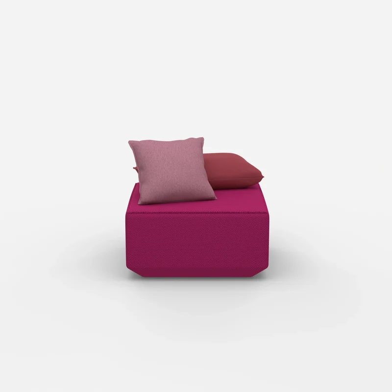 Moderner Pouf rosa