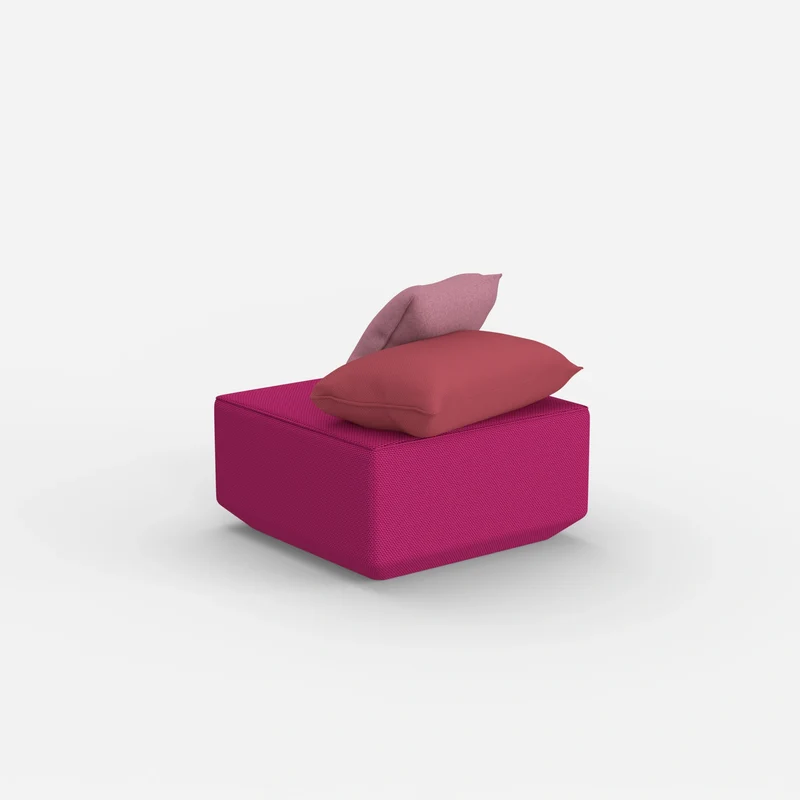 Moderner Pouf rosa