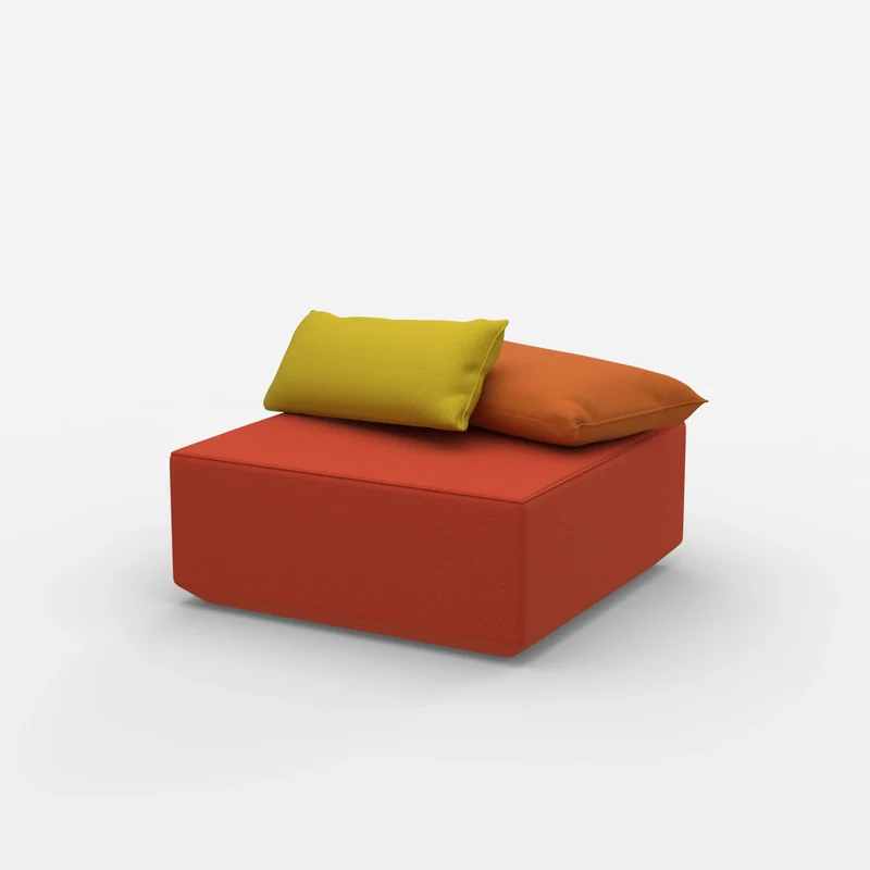 Moderner Pouf viereckig