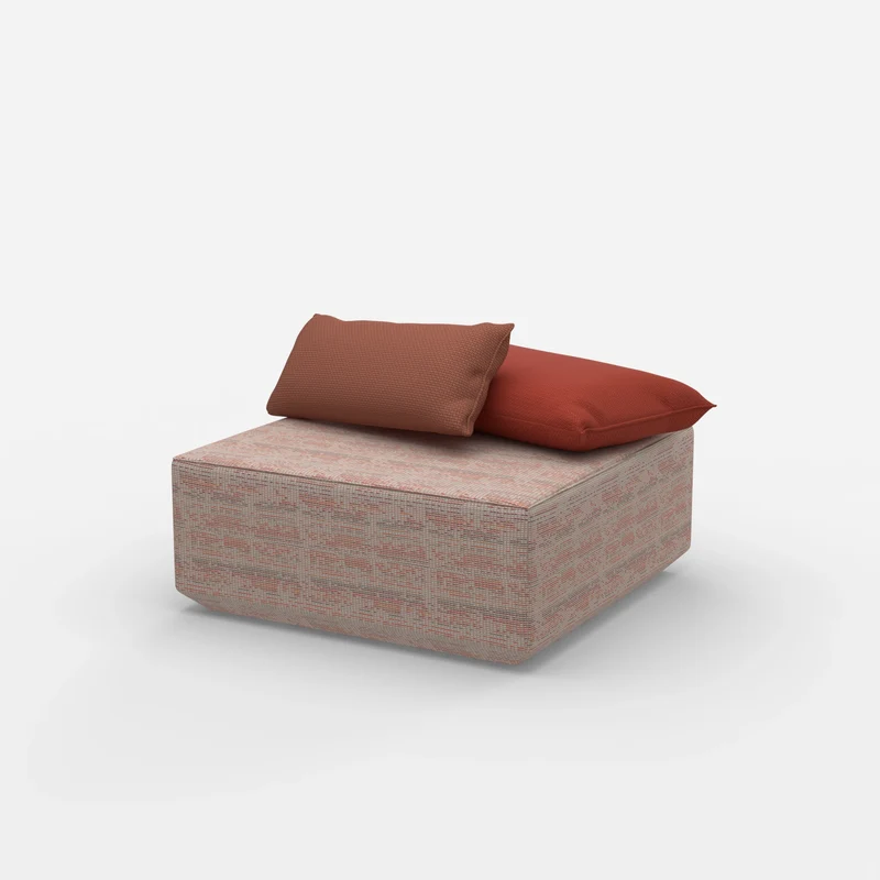 Moderner Pouf viereckig