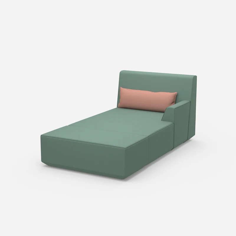 Moderne Recamiere zum Schlafen 120 cm breit