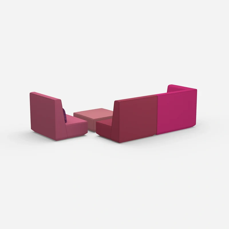 Dreisitzer Sofa mit Sessel
