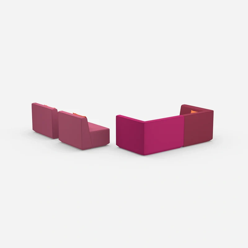 3 Sitzer Sofa mit 2 Sesseln
