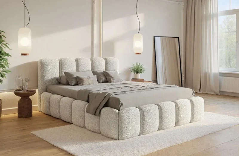 Lit Coffre avec Tête de Lit NUBIA - 140 à 180 cm