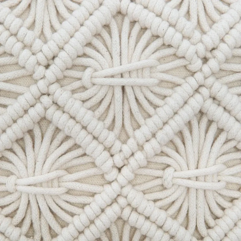 Coussin Eté Indien Beige, 40x40 cm
