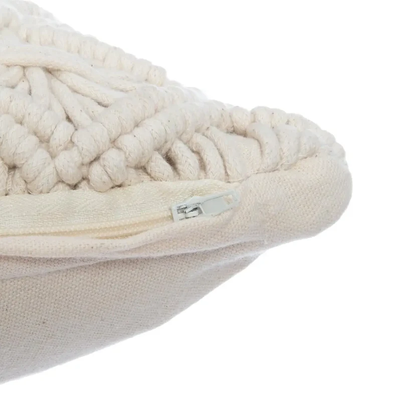 Coussin Eté Indien Beige, 40x40 cm