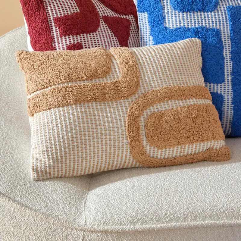 Coussin Poppy Coton tufté en Lin - 58x38 cm