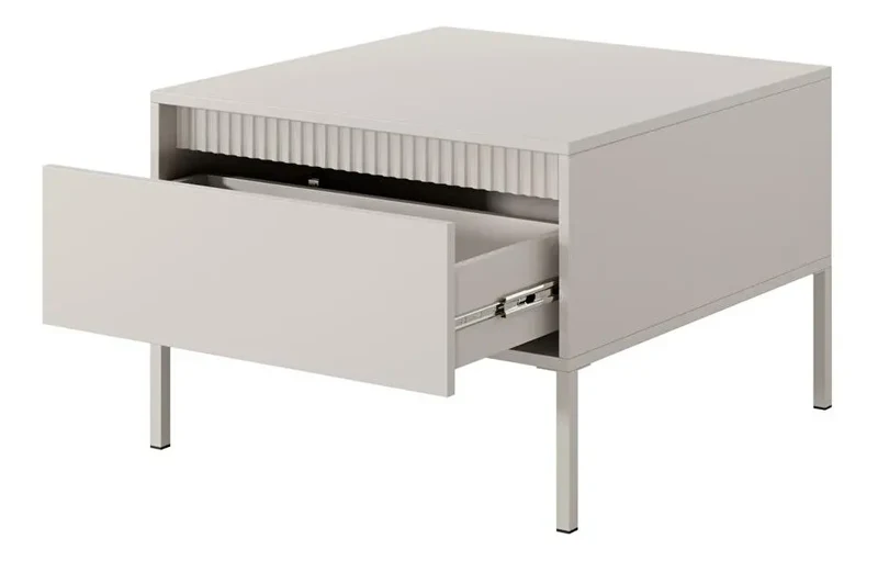 Table Basse de style moderne avec un tiroir SENSATION - 68 x 68 x 48cm